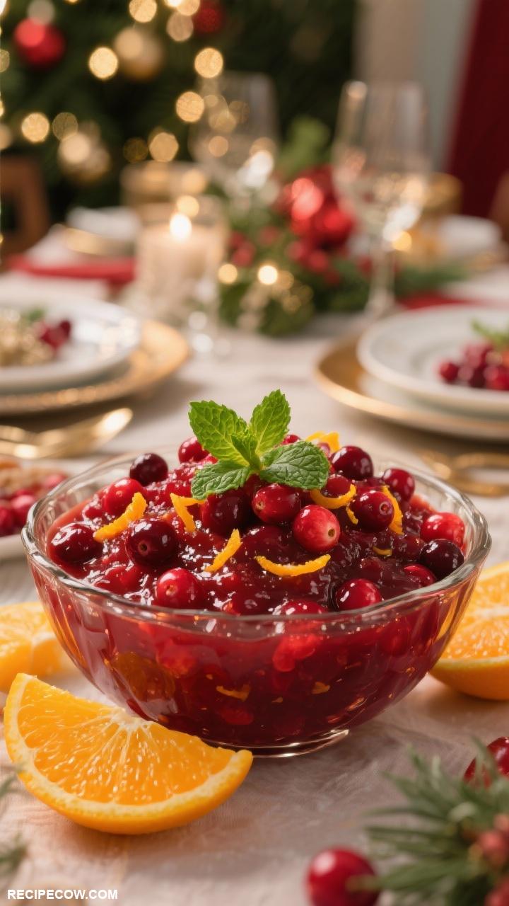 christmas dinner ideas Cranberry Orange Relish