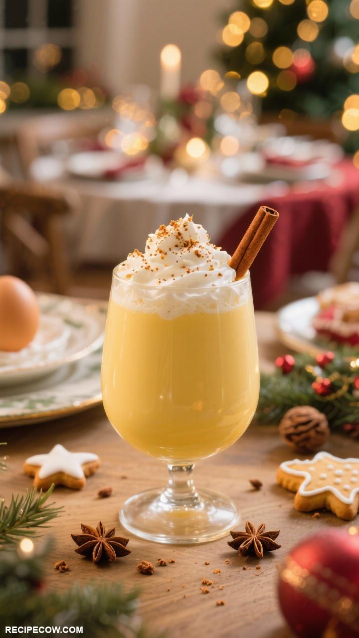 christmas dinner ideas Eggnog with Nutmeg