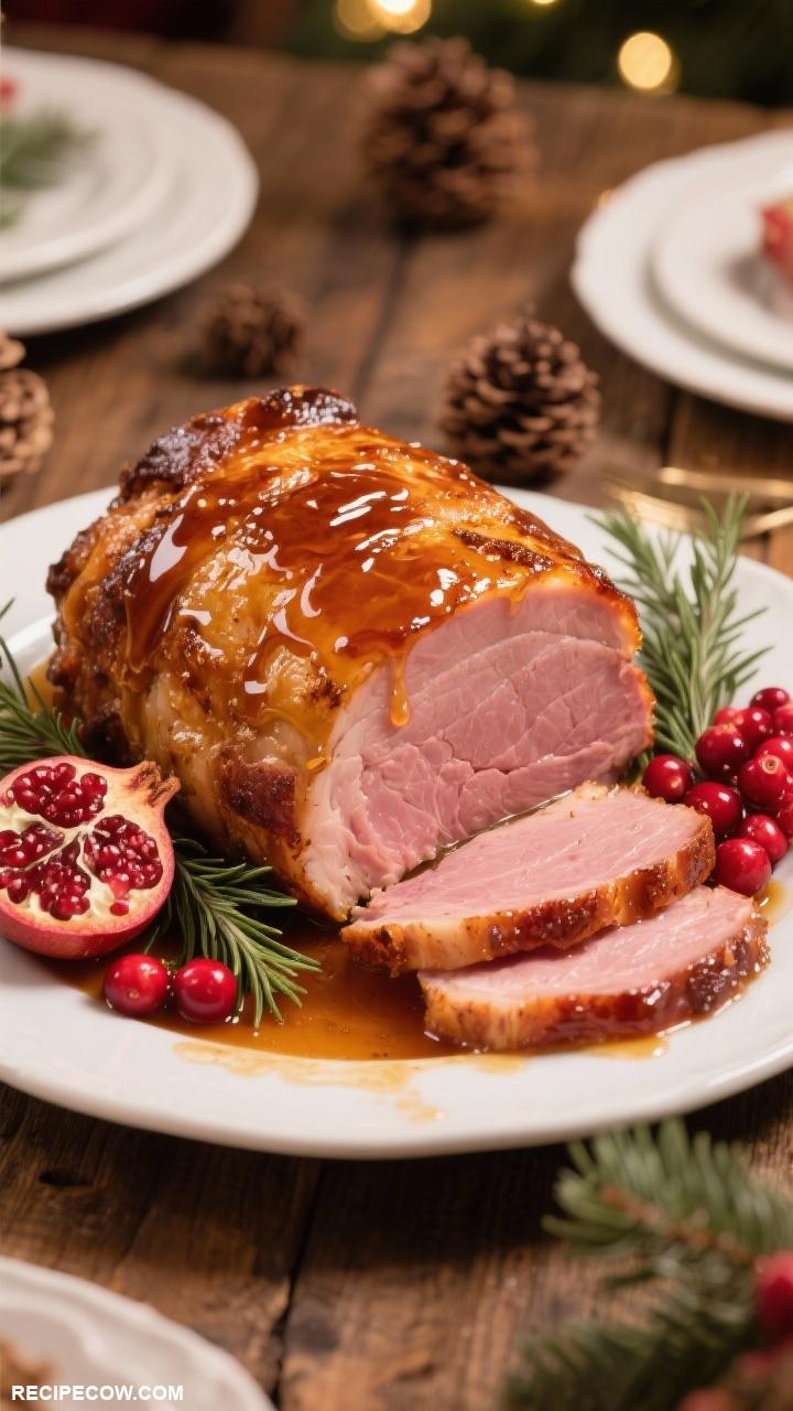 christmas dinner ideas Honey Glazed Ham