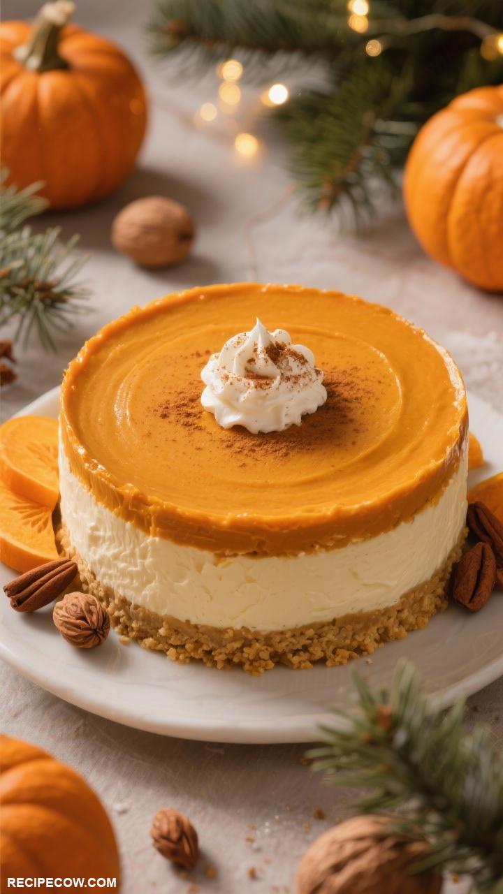 christmas dinner ideas Pumpkin Pie Cheesecake