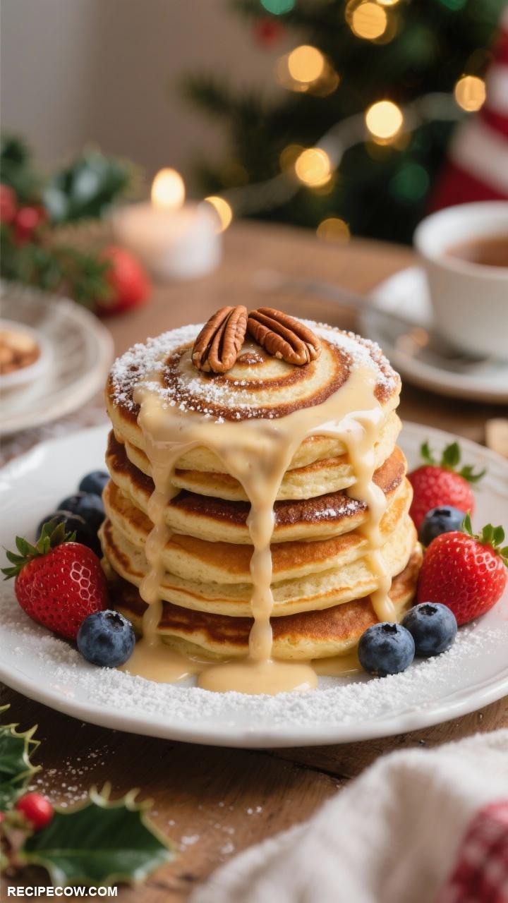 christmas morning breakfast ideas Cinnamon Roll Pancakes