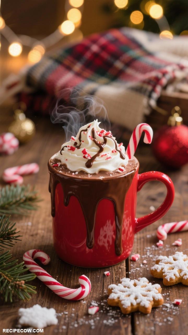 christmas morning breakfast ideas Peppermint Hot Chocolate