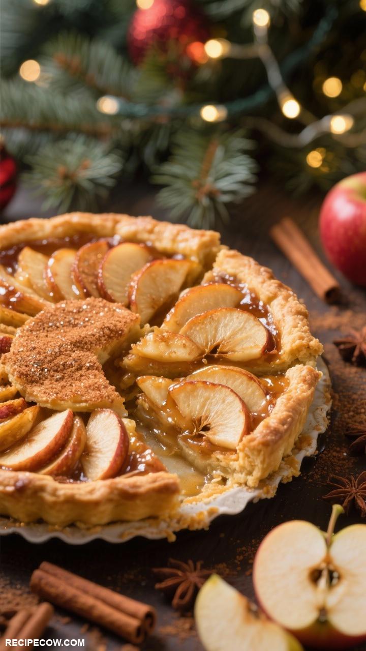 christmas pies Apple Pie with Cinnamon Topping