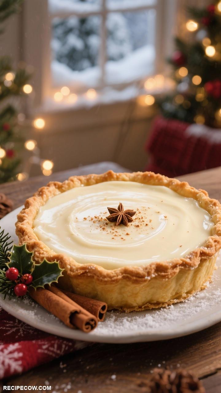 christmas pies Eggnog Custard Pie