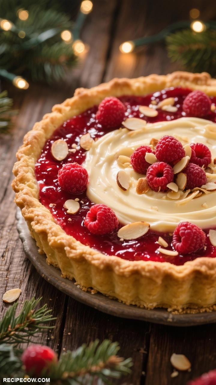 christmas pies Raspberry Almond Cream Pie