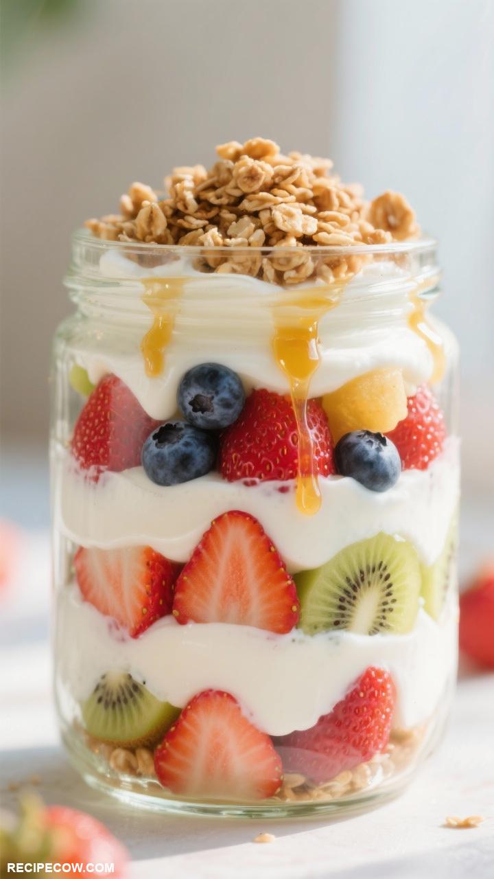cold lunch box recipes Fruit and Yogurt Parfait