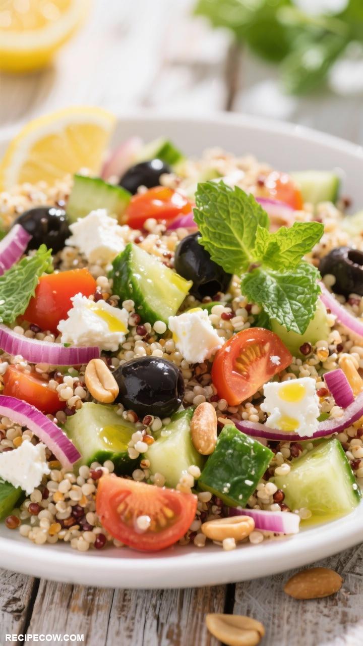 cold lunch box recipes Mediterranean Quinoa Salad
