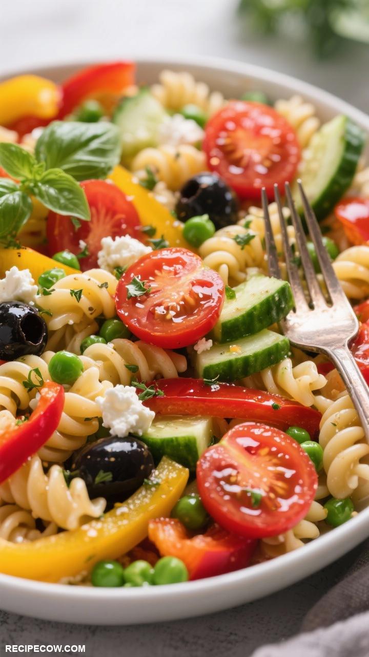 cold lunch box recipes Pasta Salad with Italian Dressing