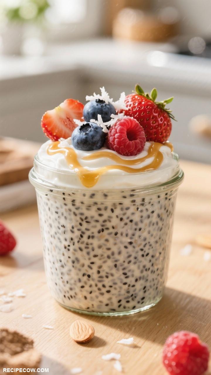 easy breakfast ideas Chia Seed Pudding with Almond Milk