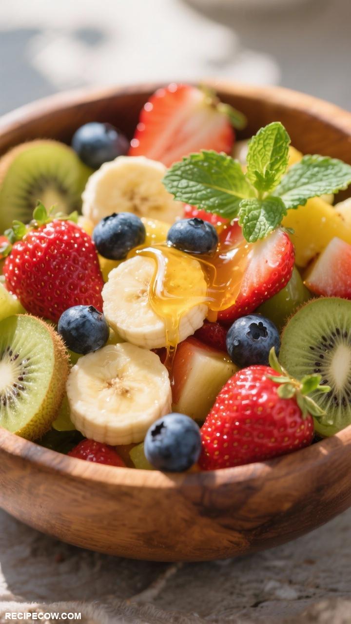 easy breakfast ideas Fruit Salad with Honey Drizzle
