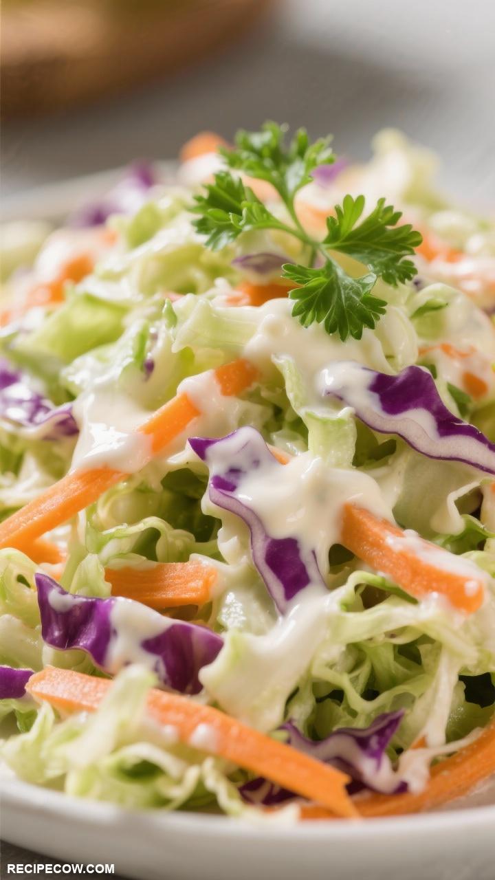 easy side dishes Creamy Coleslaw Salad