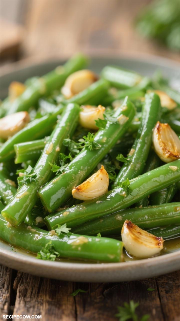 easy side dishes Garlic Butter Green Beans