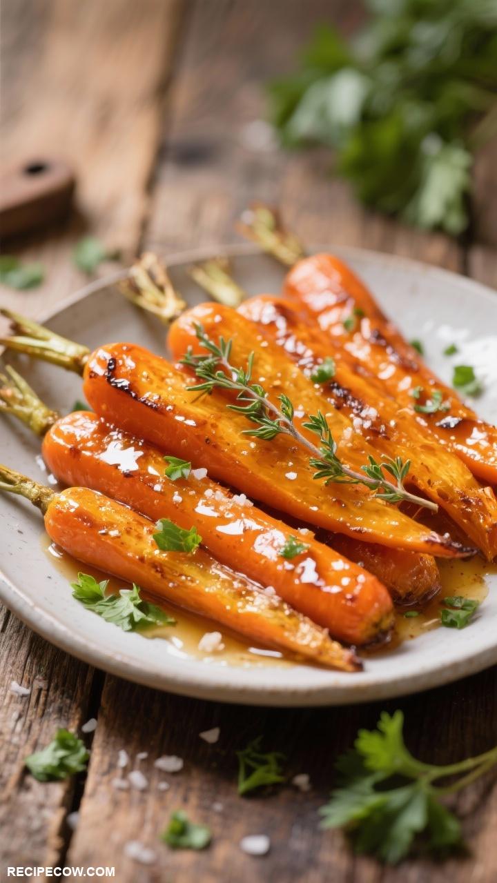 easy side dishes Honey Glazed Carrots