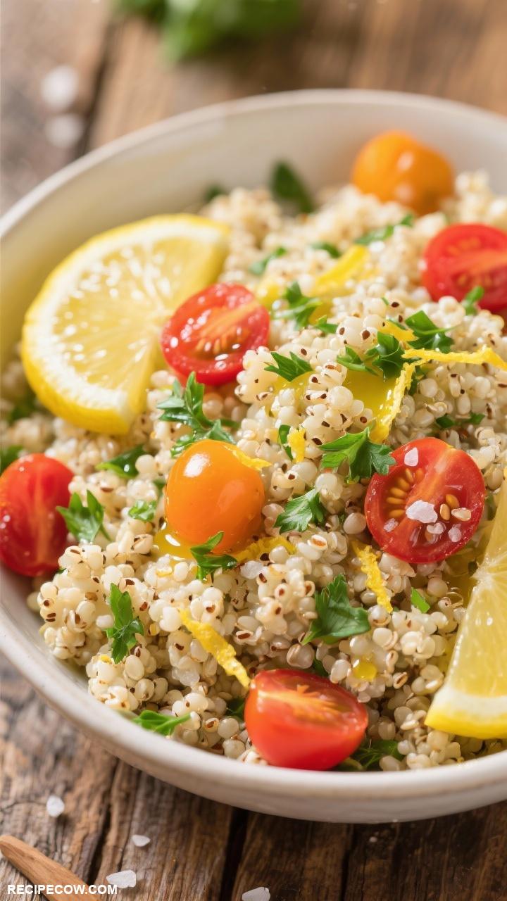 easy side dishes Lemon Herb Quinoa