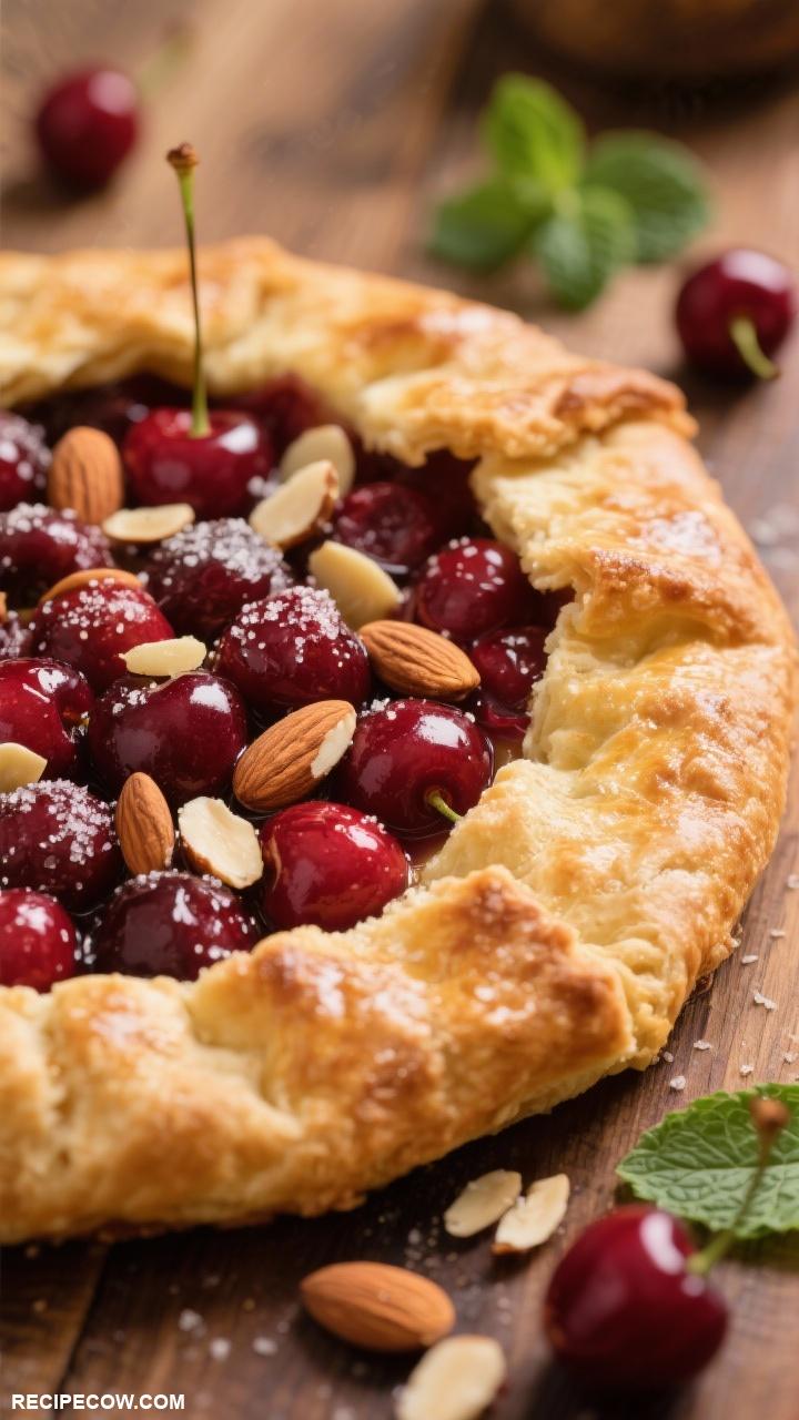 fruit dessert ideas Cherry Almond Galette