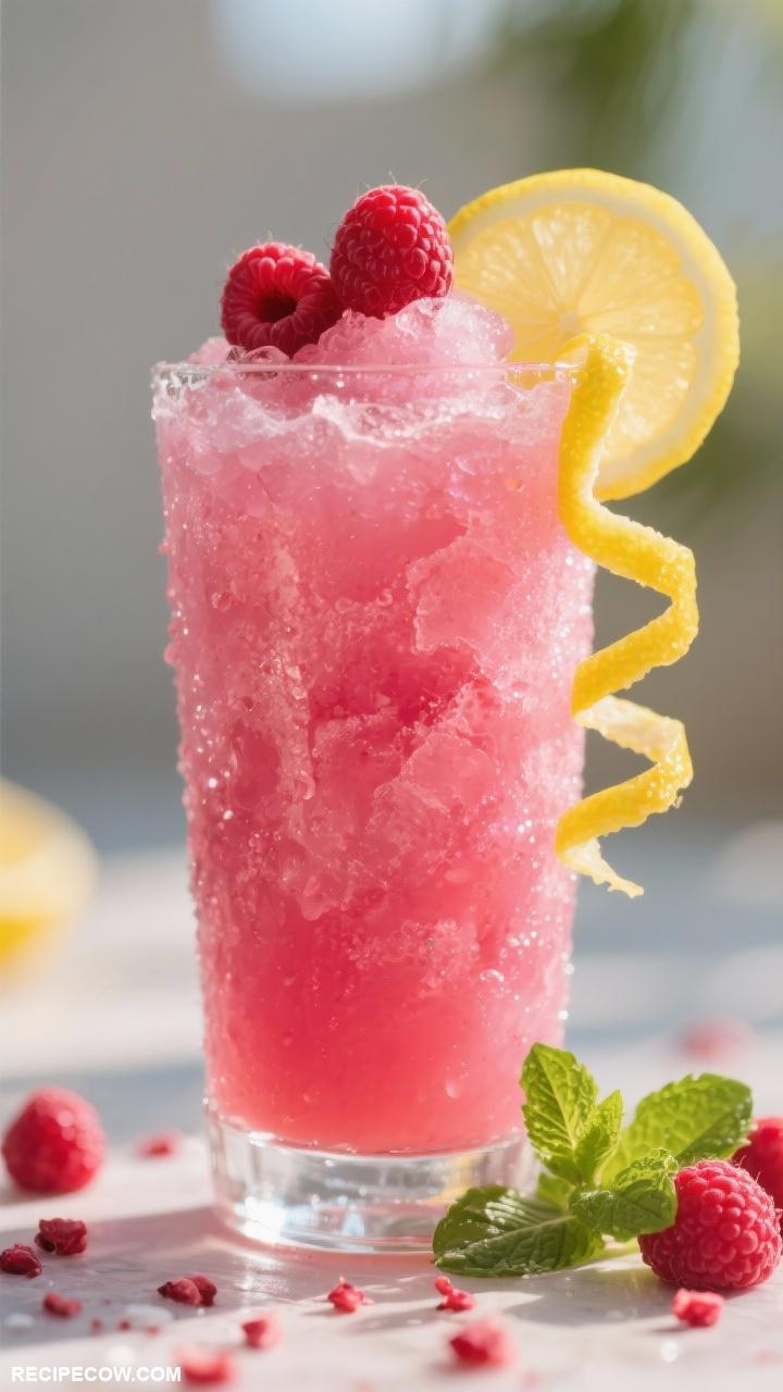 fruit dessert ideas Raspberry Lemonade Slush