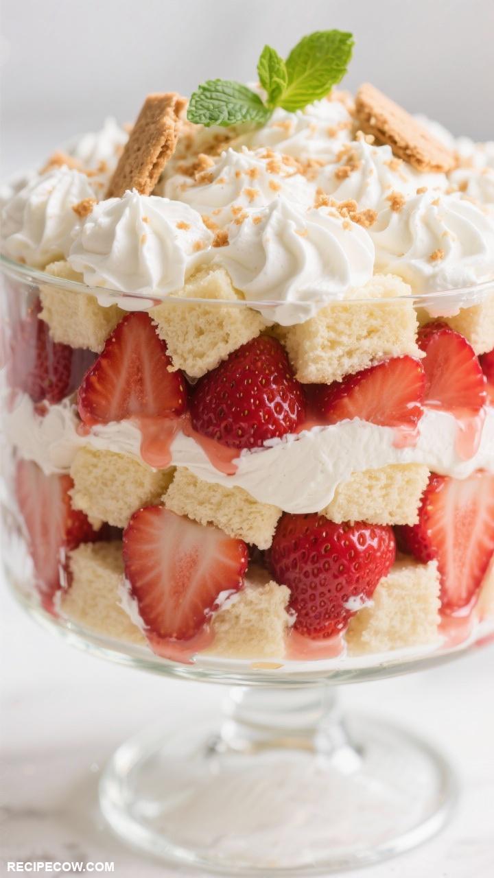 fruit dessert ideas Strawberry Shortcake Trifle
