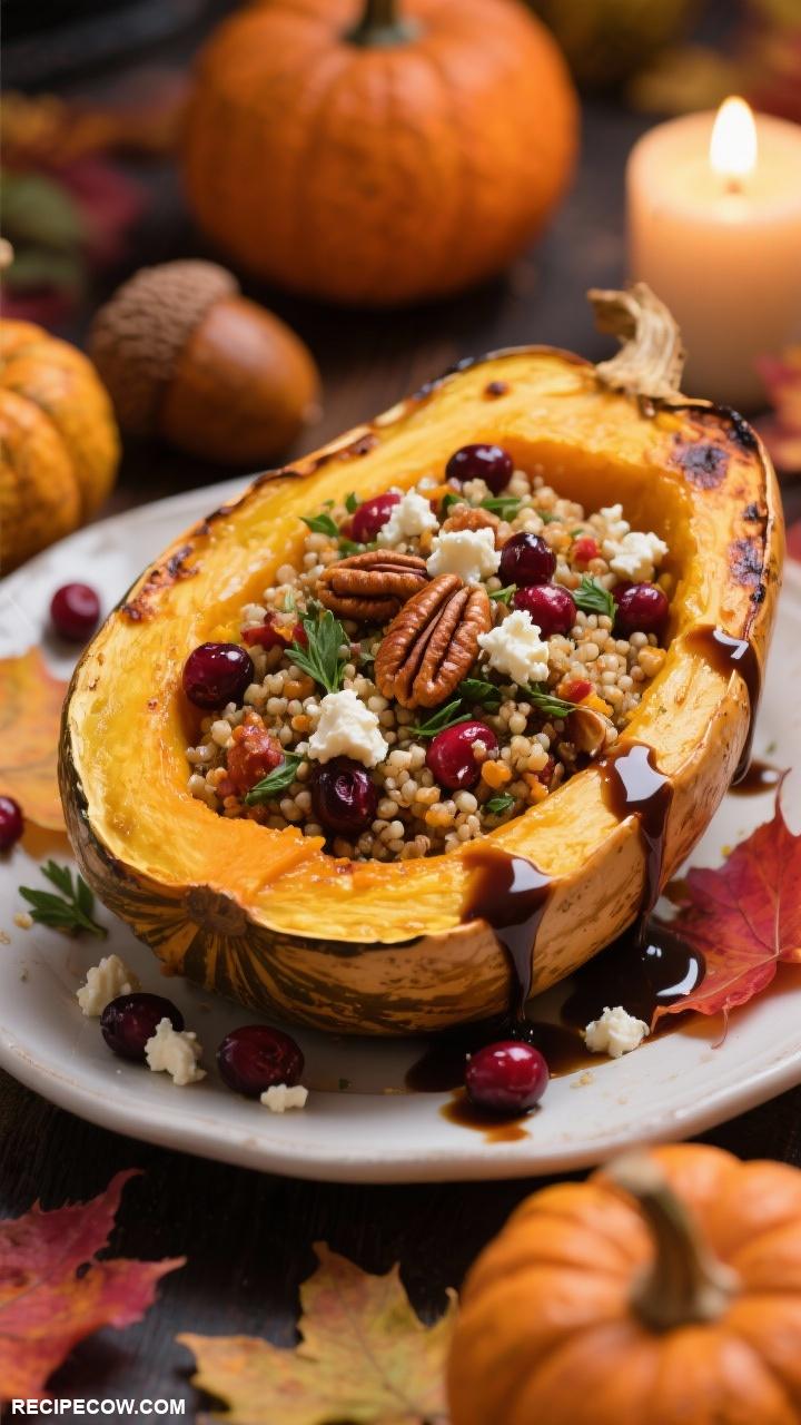 holiday side dishes Stuffed Acorn Squash