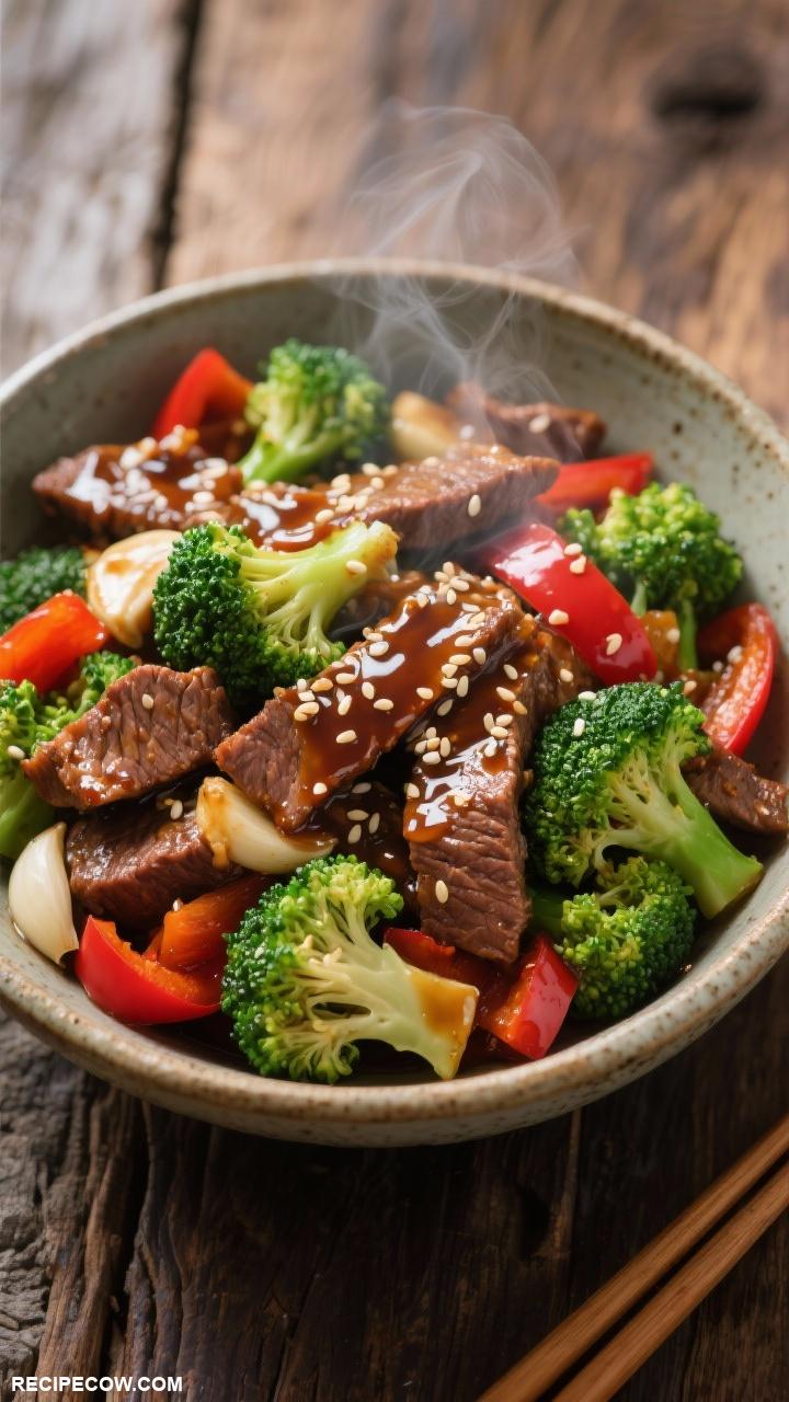 protein packed lunch recipes Beef and Broccoli Stir Fry