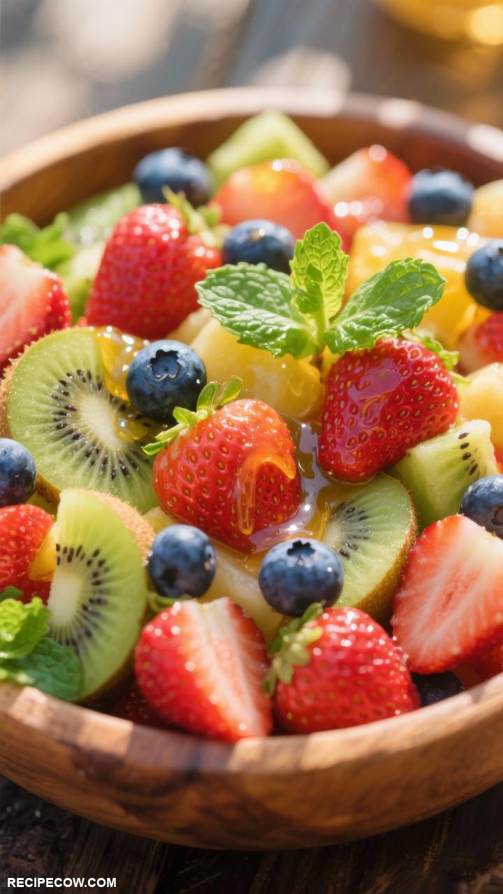 quick breakfast ideas Fruit Salad with Mint