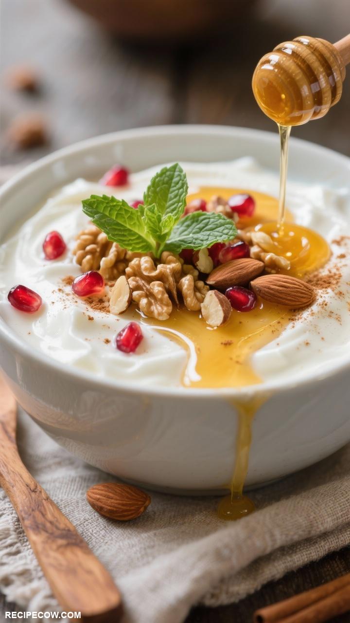 quick breakfast ideas Greek Yogurt with Honey and Nuts