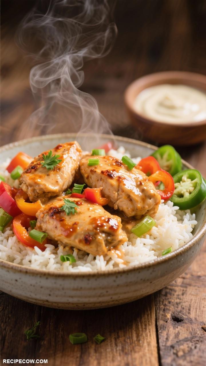 rice cooker recipes Creamy Cajun Chicken and Rice