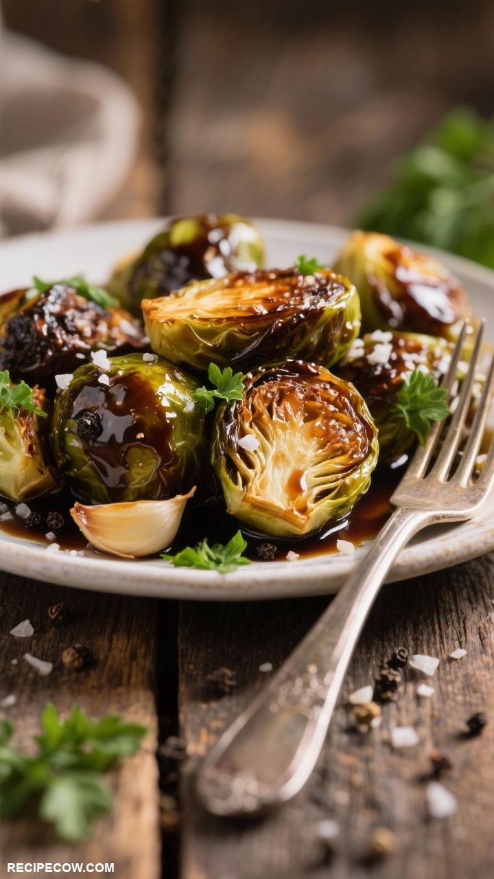 side dish ideas Balsamic Brussels Sprouts