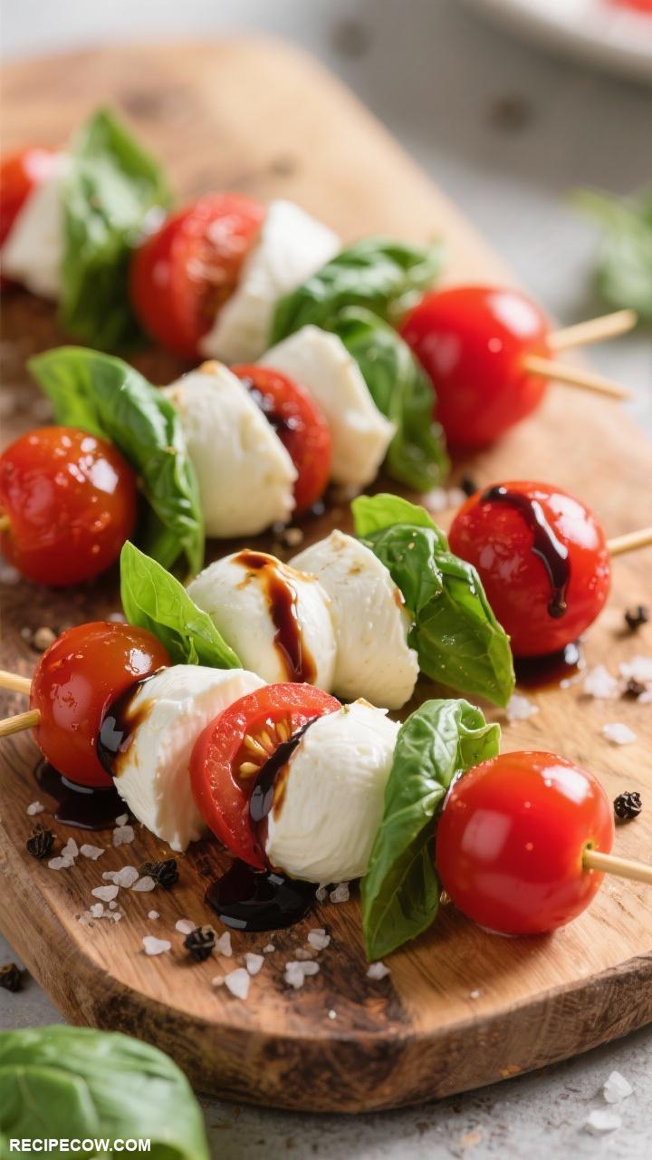 side dish ideas Caprese Salad Skewers