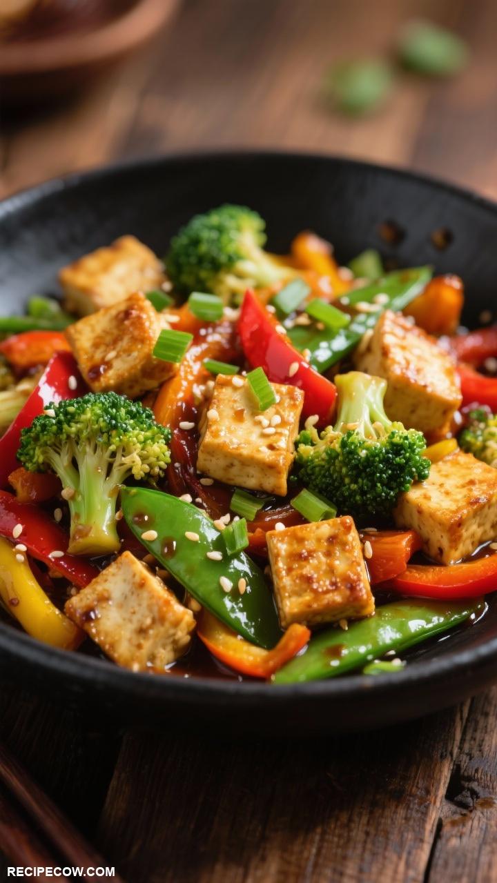 simple lunch recipes Vegetable Stir Fry with Tofu
