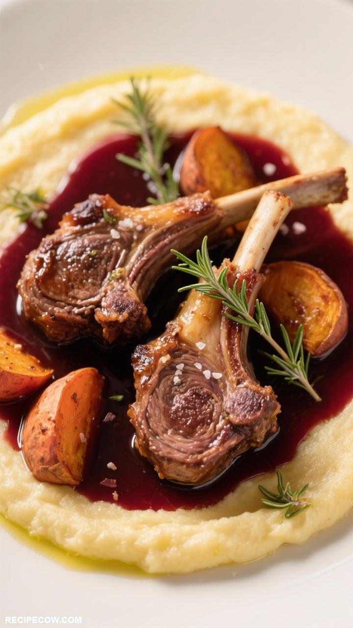 sous vide recipes Sous Vide Lamb Shanks in Red Wine
