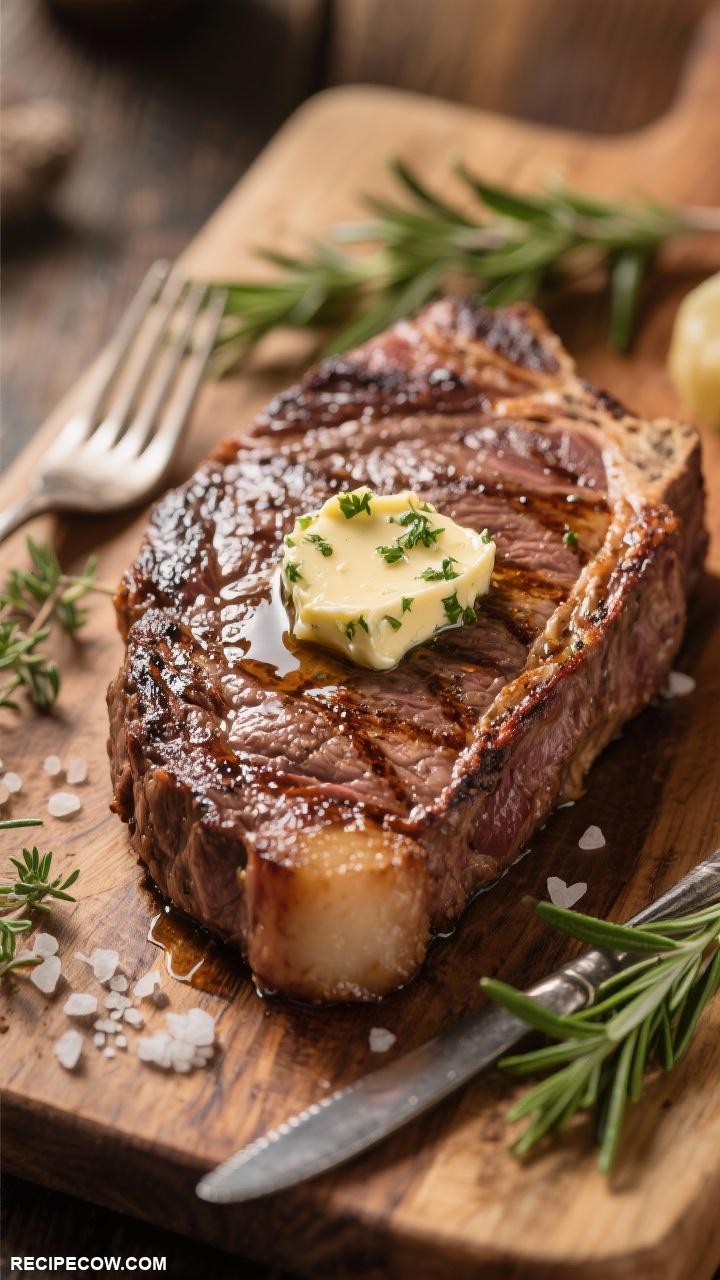 sous vide recipes Sous Vide Steak with Herb Butter