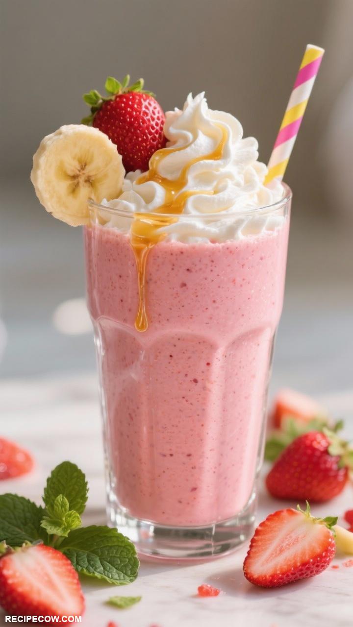 strawberry desserts Strawberry Banana Smoothie