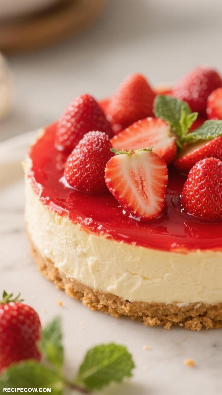 strawberry desserts Strawberry Cheesecake