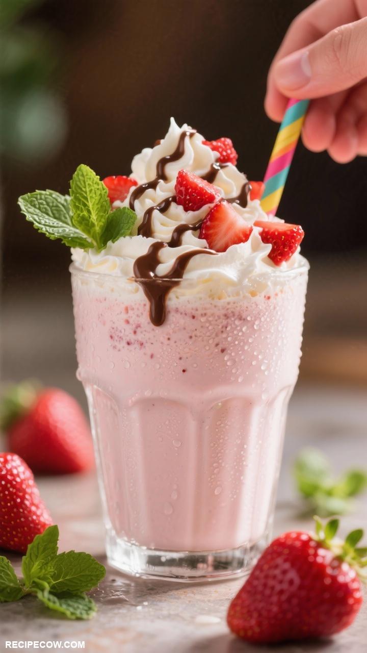 strawberry desserts Strawberry Milkshake