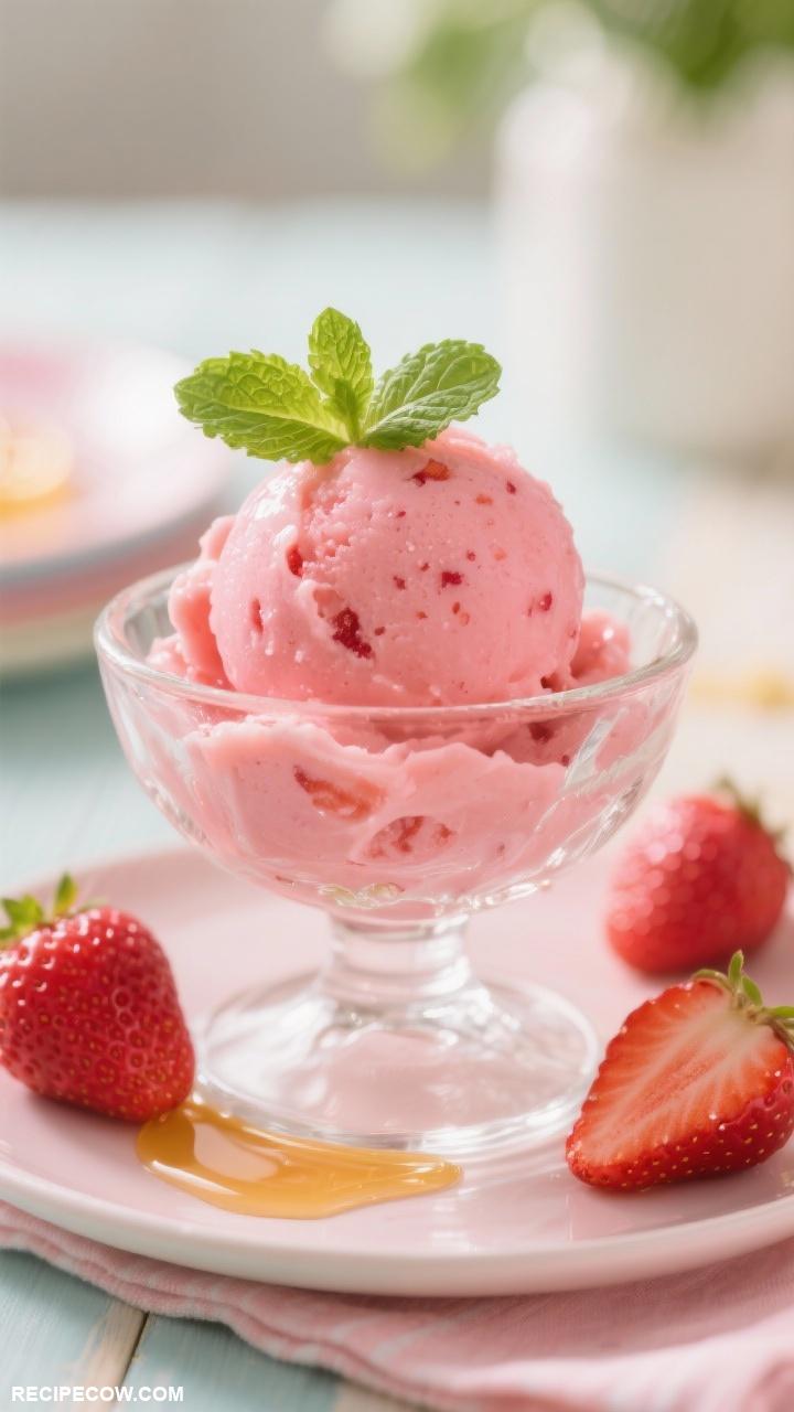 strawberry desserts Strawberry Sorbet