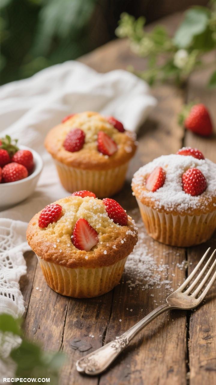 strawberry recipes Delectable Strawberry Muffins