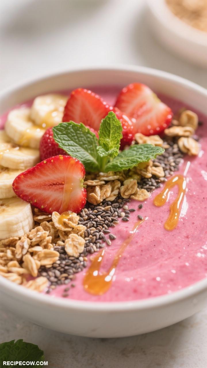 strawberry recipes Fresh Strawberry Smoothie Bowl