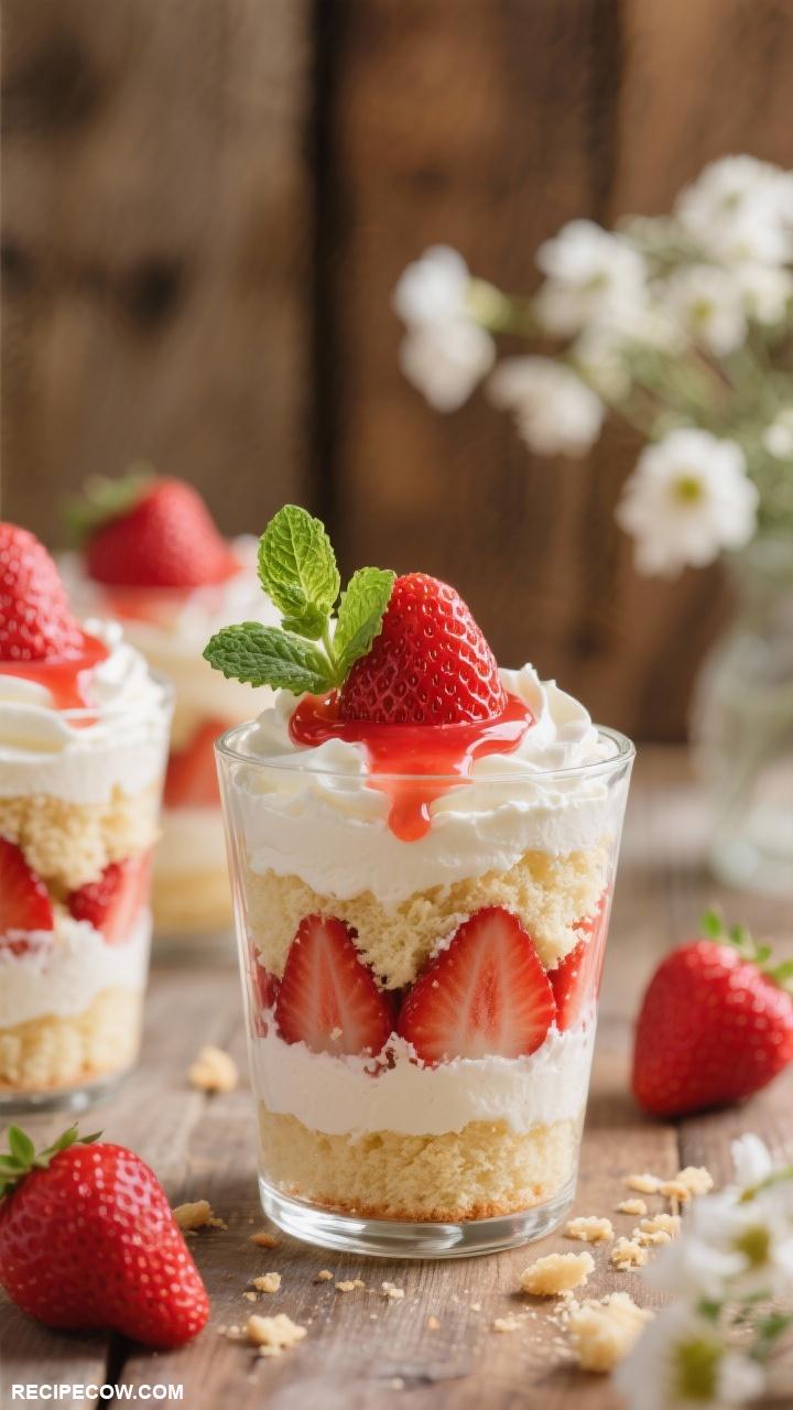 strawberry recipes Strawberry Shortcake Parfaits