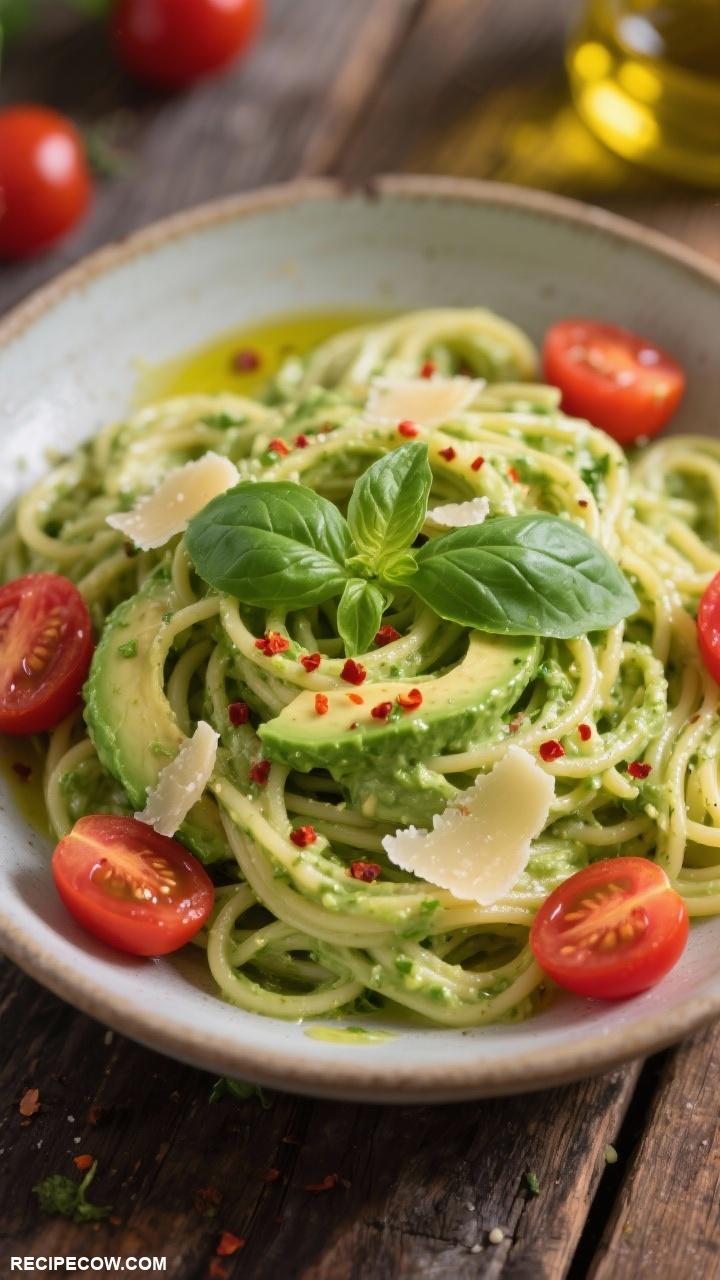 vegetarian side dishes Creamy Avocado Pasta