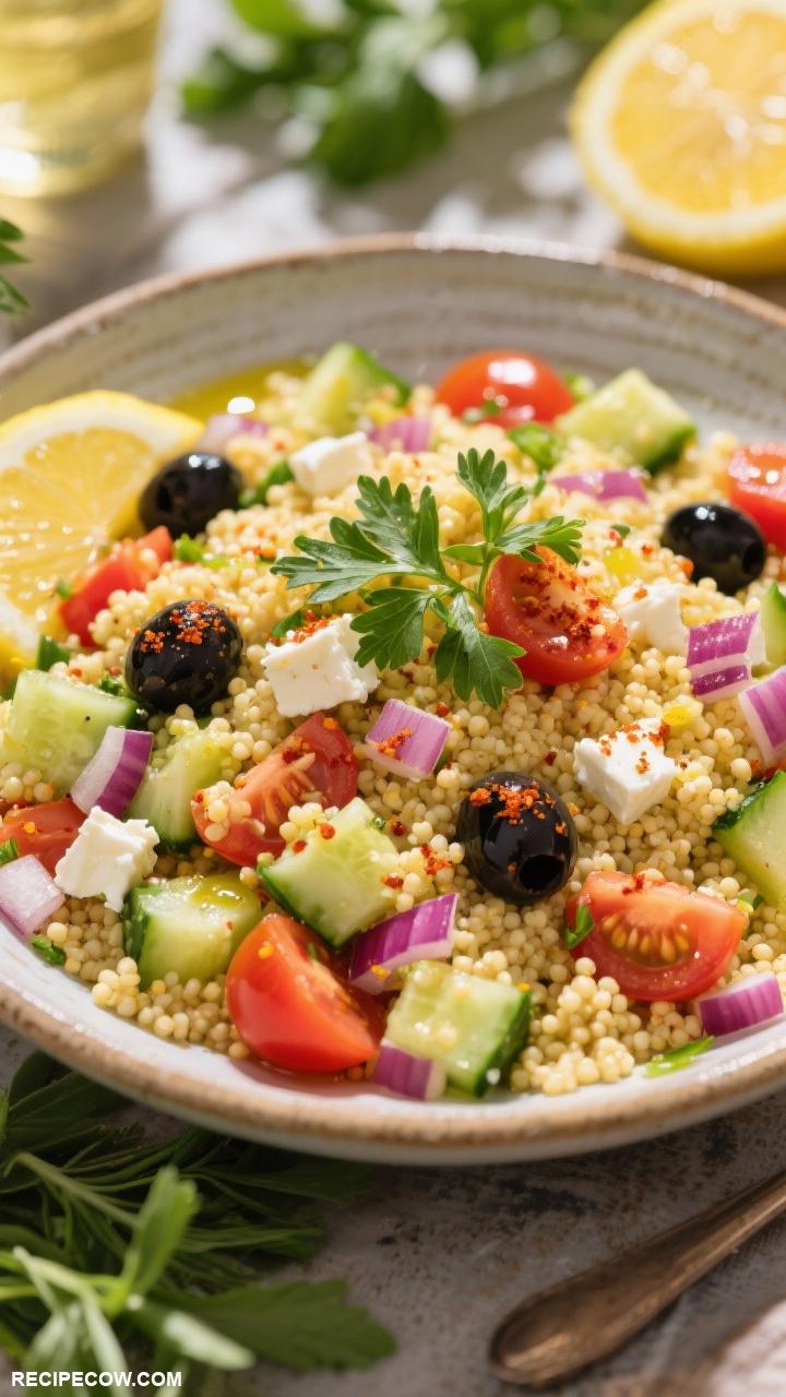 vegetarian side dishes Mediterranean Couscous Salad