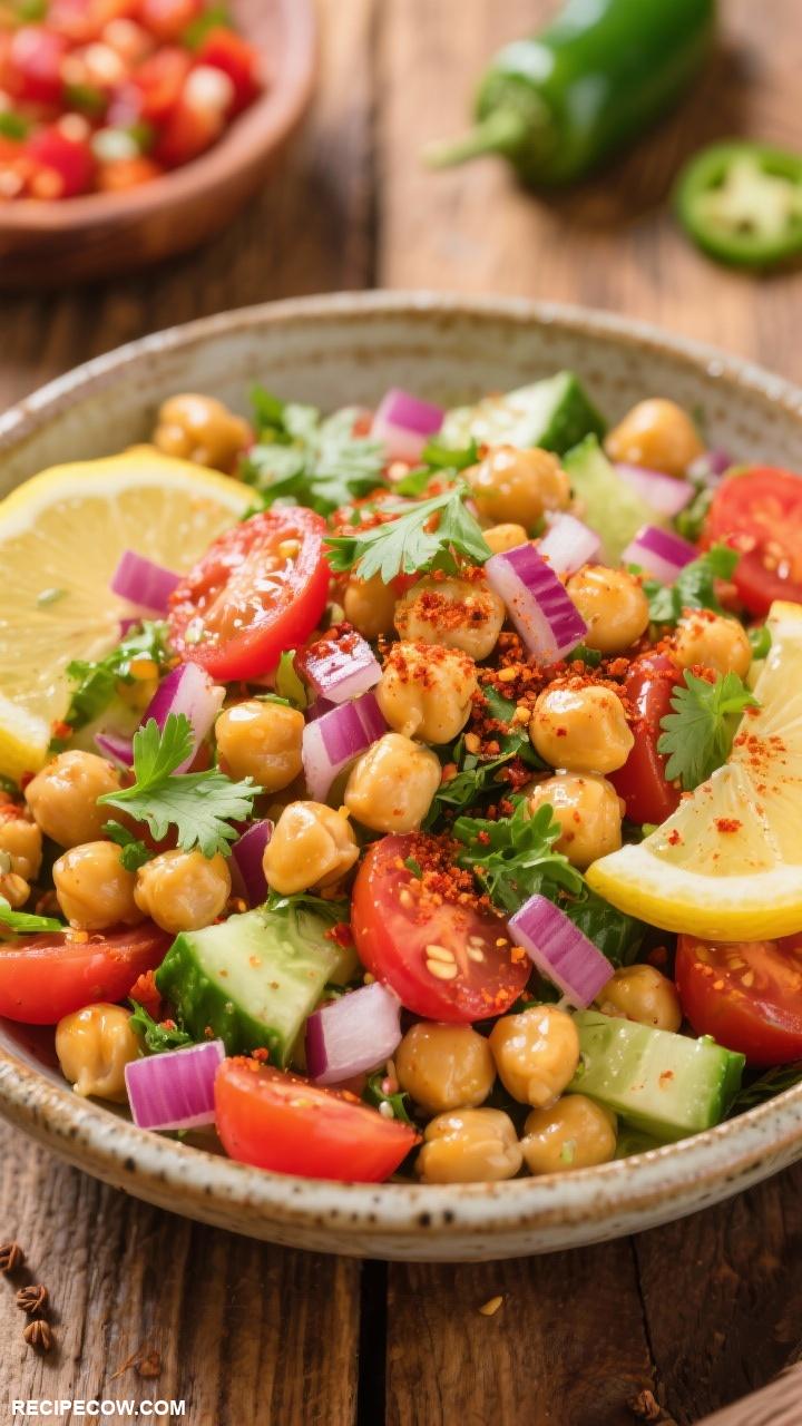 vegetarian side dishes Spicy Chickpea Salad