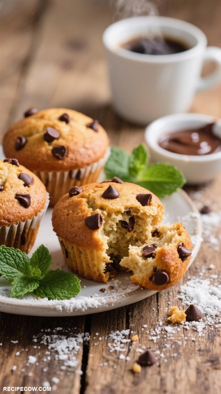 weekend brunch Chocolate Chip Muffins Treat