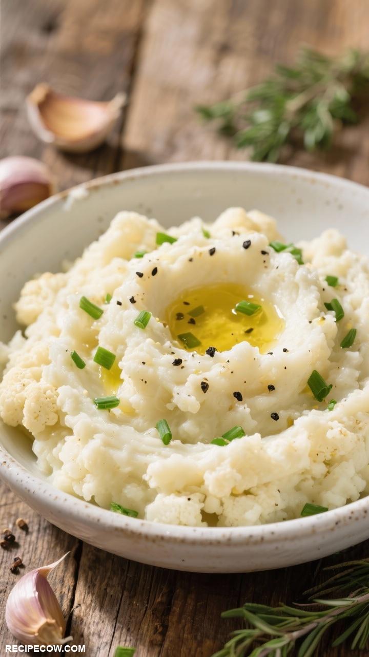 Low carb sides Savory Cauliflower Mash