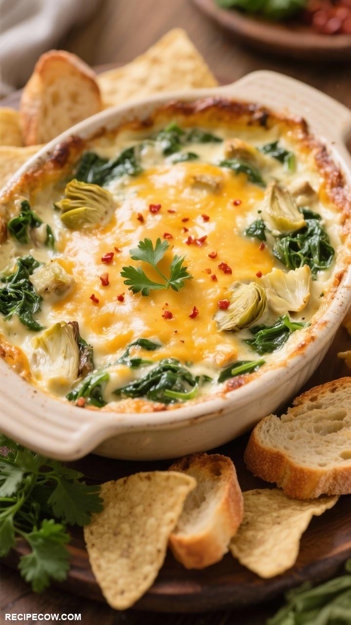 Side dishes for a crowd Cheesy Spinach and Artichoke Dip