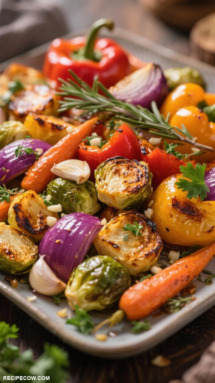 Side dishes for a crowd Garlic Roasted Vegetables