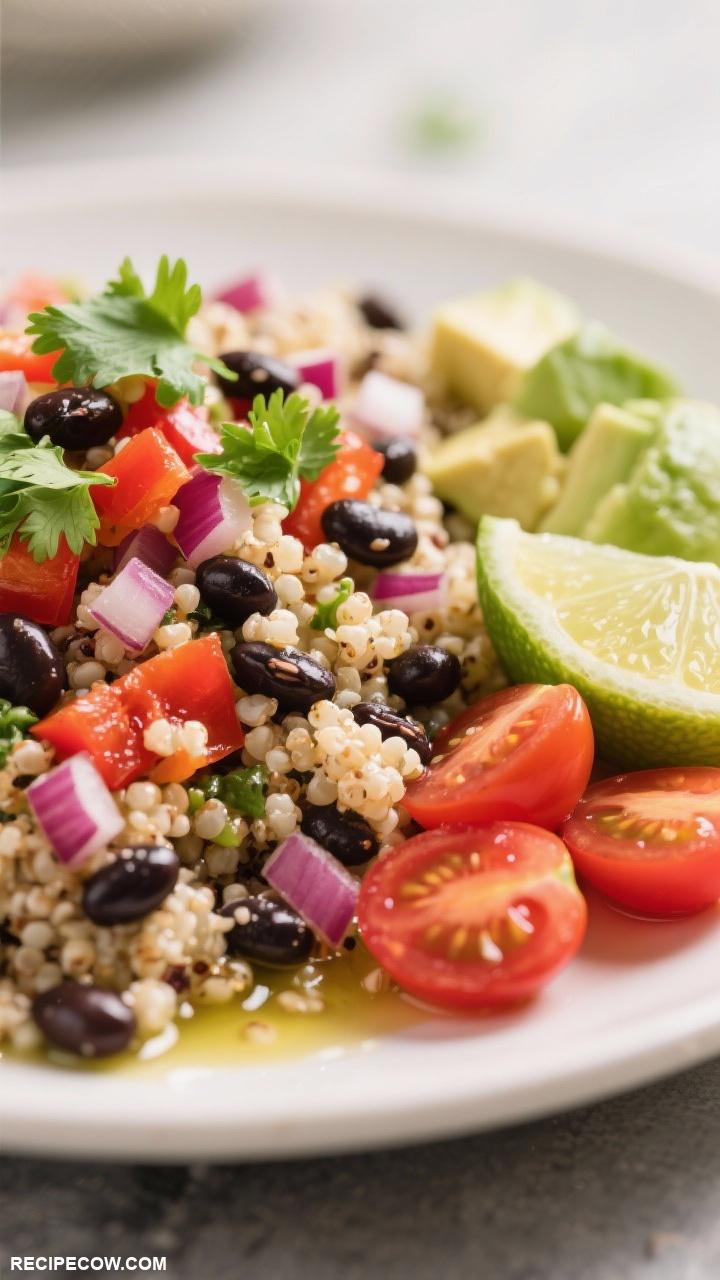 Side dishes for a crowd Quinoa and Black Bean Salad