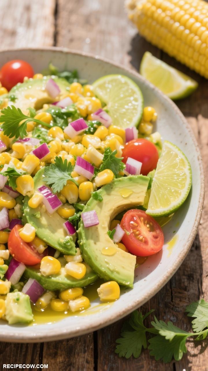 Vegetable sides Corn and Avocado Salad