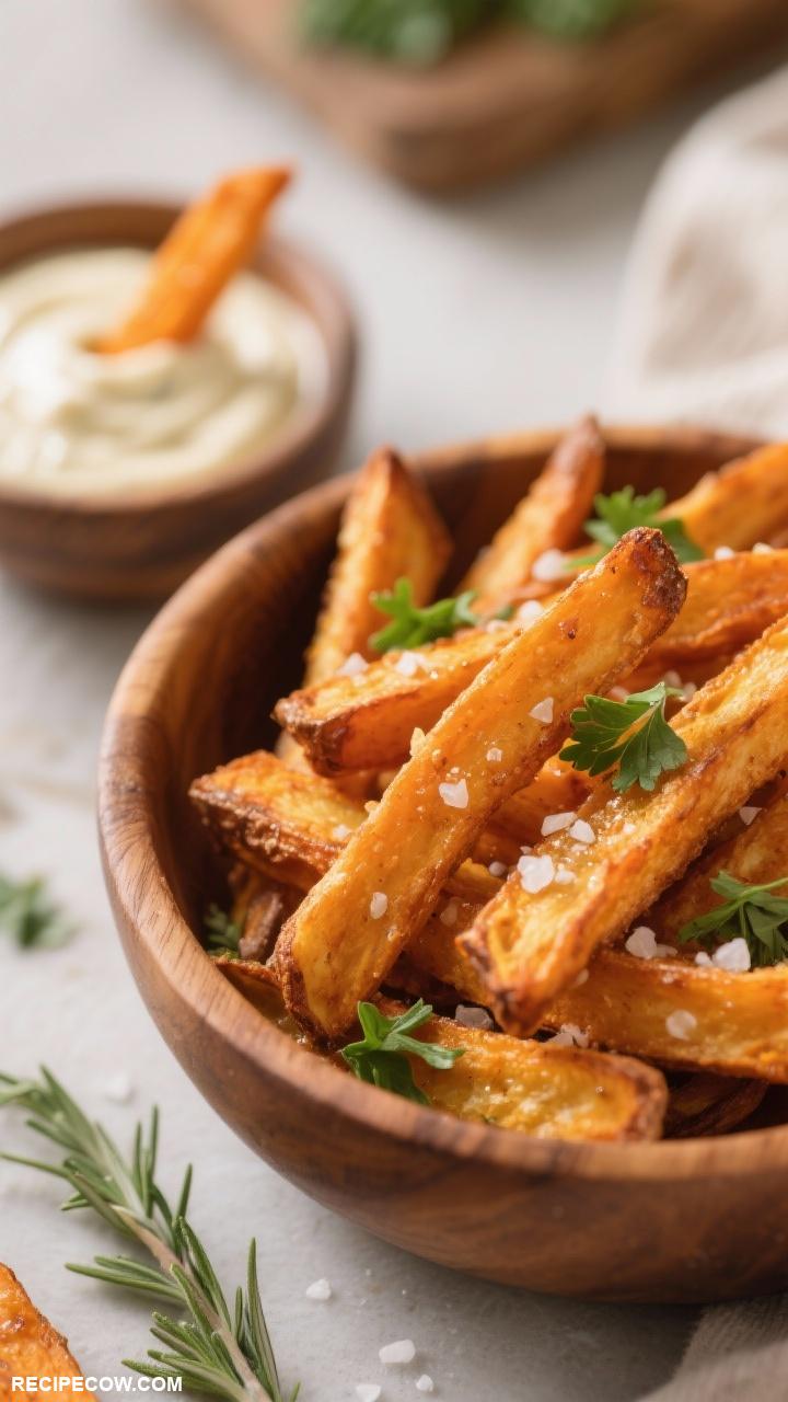 Vegetable sides Crispy Baked Sweet Potato Fries