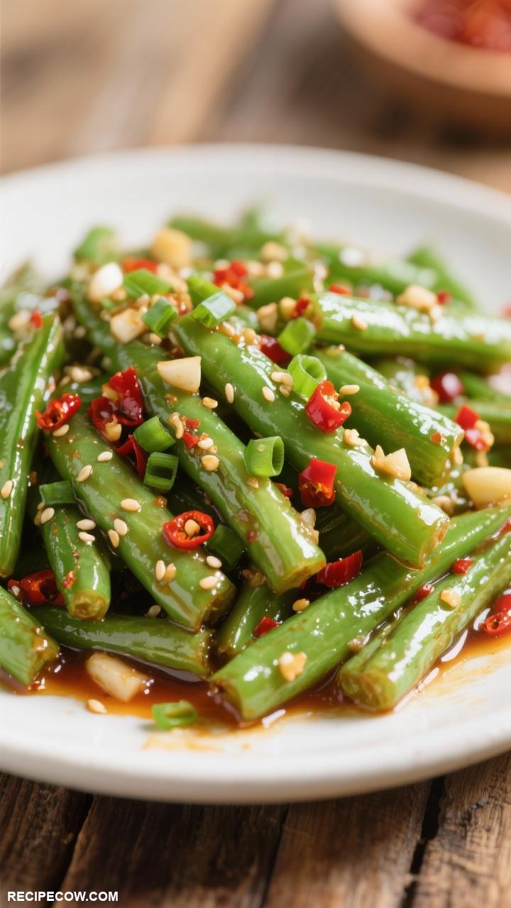 Vegetable sides Spicy Sautyed Green Beans
