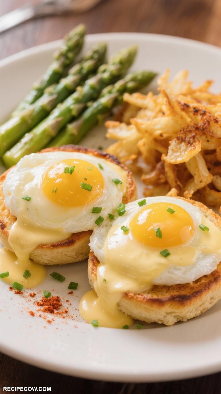 brunch dishes Classic Eggs Benedict with Hollandaise